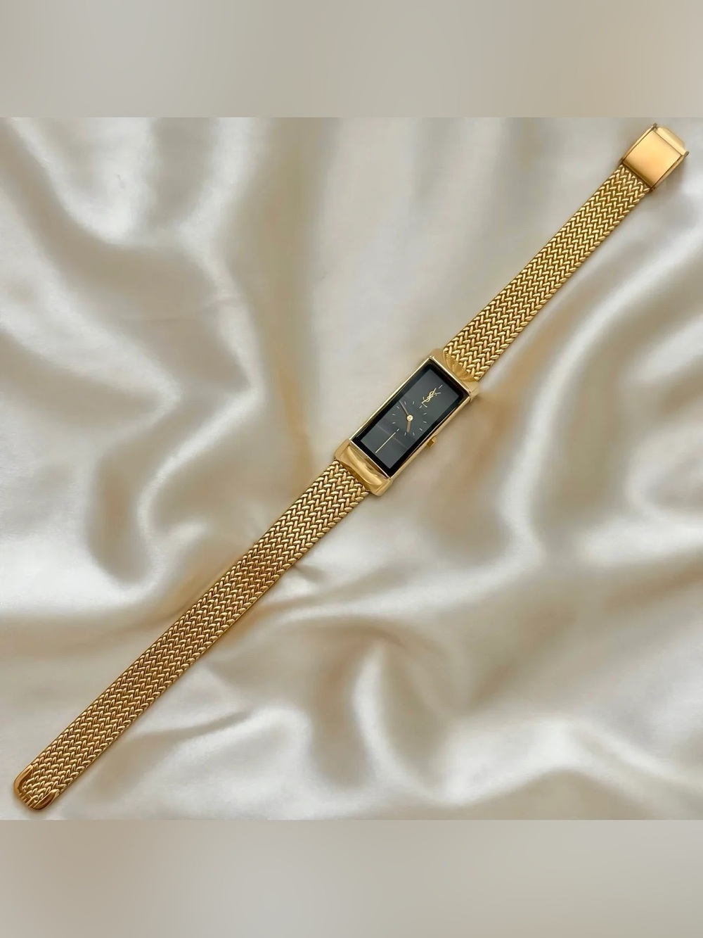 AUTHENTIC VINTAGE YVES SAINT LAURENT GOLD WATCH - Picture 3 of 7